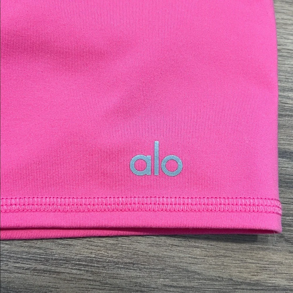 Alo Yoga High Waist Biker Short in Pink Size XS